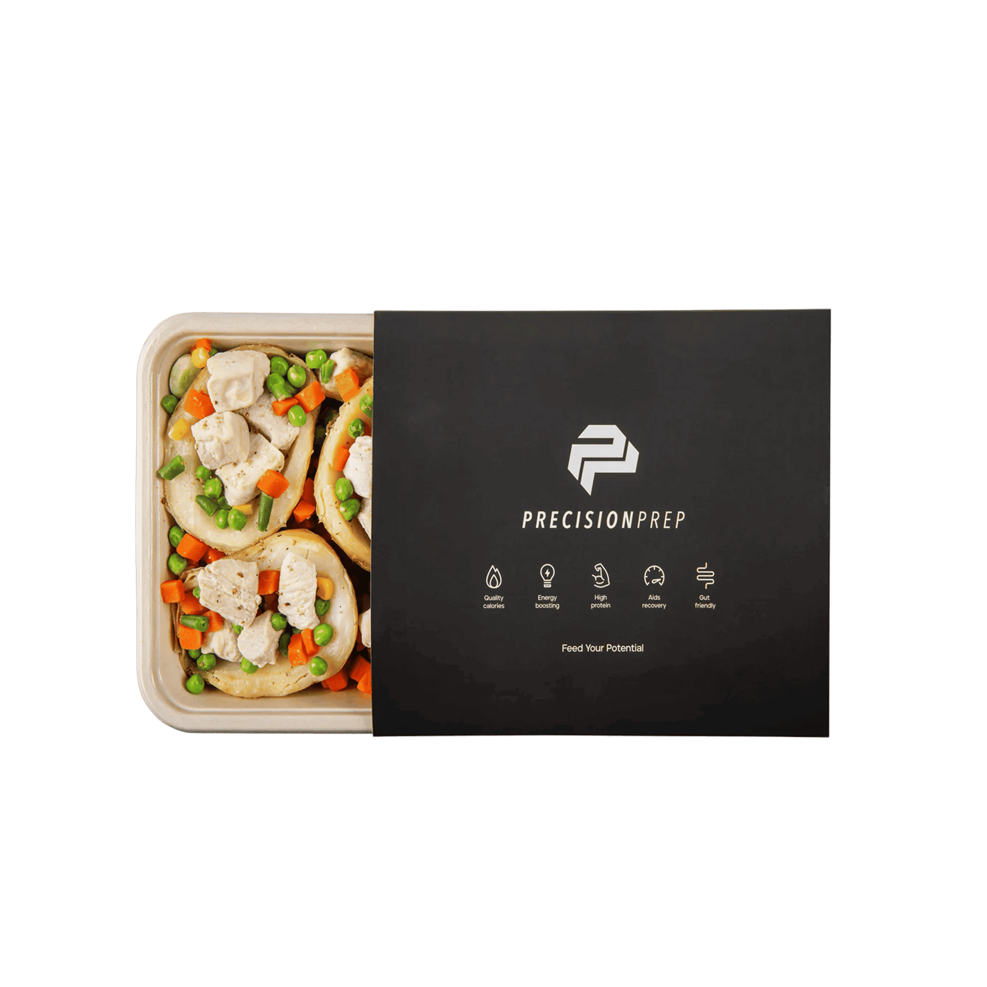 Chicken, Potato Skins & Mixed Veg